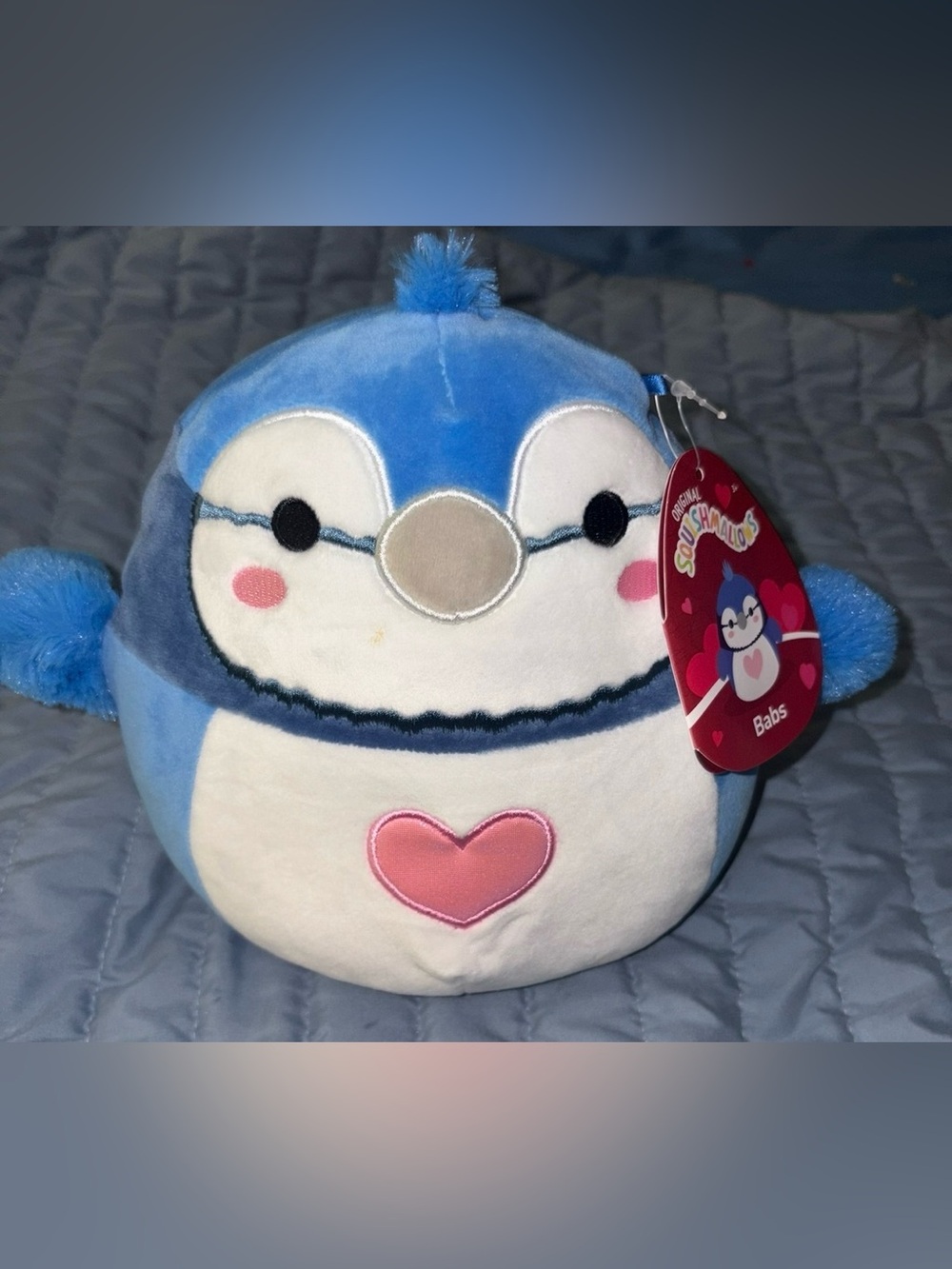 Squishmallows Babs Blue Plush Penguin – Soft Blue Bird Plush⭐️NWT⭐️